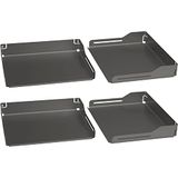 PEKA 300.0694.43 Ophangbaar voor hoekkast-zwenkuittrekbaar Libell Magic Corner Standard, KB 600 mm staal antraciet, zilver