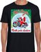 Bellatio Decorations Fout Kerstshirt / t-shirt - MC Santa north pole division - motorliefhebber / motorrijder / motor fan zwart voor heren - kerstkleding / kerst outfit XL