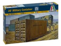 Maquette 20 conteneurs militaires, échelle 1:35