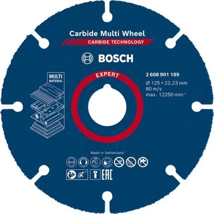 Bosch EXPERT Carbide Cut-Off Disc - 125mm - Plastic & Wood - 1pc