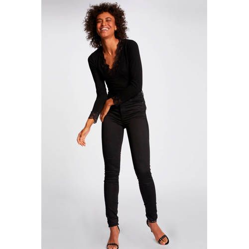 Morgan Top with Lace Details - Black