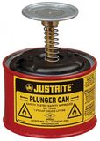 Justrite Clear Stamps Design Piston Can In Staal met 70mm Dasher, 5 L, Rood