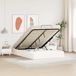 Prolenta Maison Exclusive - Ottoman Bed Frame with Storage, White, 140 x 200 cm