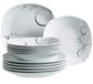 Domestic by Mäser, Serie Chanson, tafelservies 12-delig, voor 6 personen