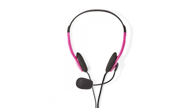 Nedis CHST100PK Pc-headset On-ear 2x 3 5 Mm Connectoren 2 0 M Roze