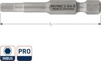 Rotec PRO Insertbit inbus SW2,5 L=50mm E 6,3 BASIC - 10 stuks - 8112025
