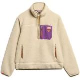 Superdry Vintage Retro Fleecetrui met Halve Rits Dames