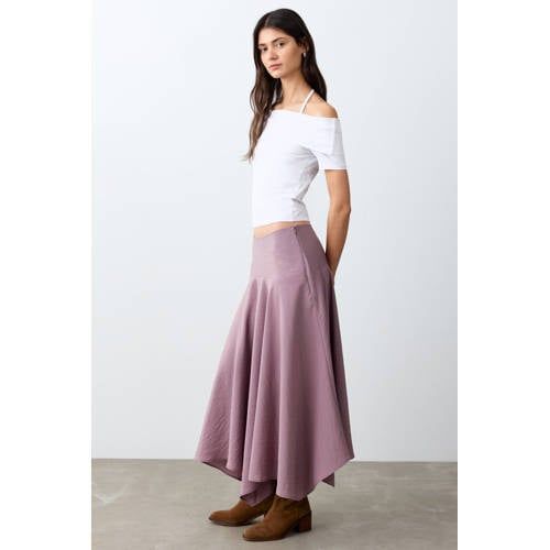 MANGO TEEN maxi rok roze
