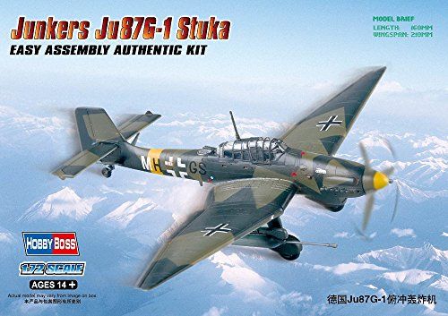 Hobbyboss 1:72 Schaal Junkers Ju-87G-1 Stuka Diecast Model Kit