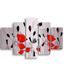 Homemania Wandafbeelding, bloemenmotief, 5 stuks, natuur, voor woonkamer, meerkleurig, 95 x 0,3 x 60 cm, HM205MDF031, MDF