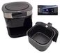 Digitale Heißluftfritteuse schwarz Heißluftfritteuse Friteuse Backofen fettfrei