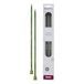 KnitPro Aiguilles à tricoter simples, pour tricot circulaire avec tous types de fils, vert, 25 cm x 5,5 mm