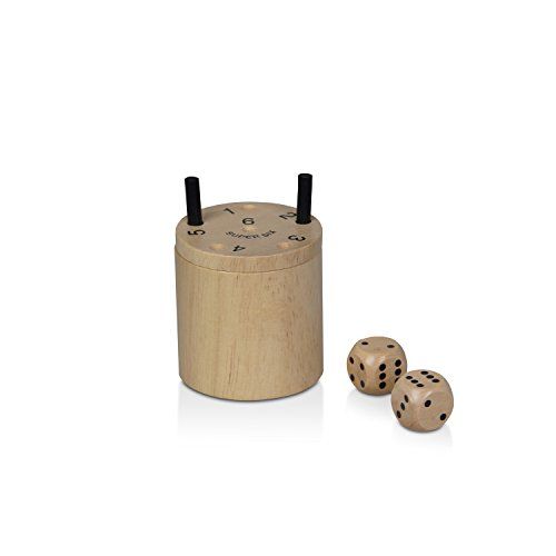 Bestseller 3030 Houten Super Six Reizen Spel - Natuur - Ø 5 cm