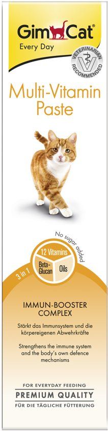 GimCat multivitaminepasta + 12 vitaminen 200 gr