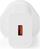 Nedis Oplader - 18 W - QC3.0 - Wit