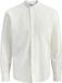 JACK&JONES JJEBREEZE LINEN BLEND BAND SHIRT L/S SN Heren Overhemden Wit XL
