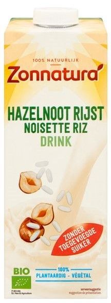 Rijst hazelnoot drink bio 1000ml