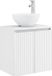 vidaXL Wandgemonteerde wastafelmeubel Wit 49,5 x 41 x 64,5 cm