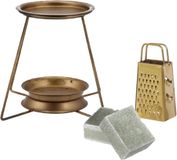 Merkloos Amberblokjes/geurblokjes cadeauset - eucalyptus - inclusief geurbrander en mini rasp