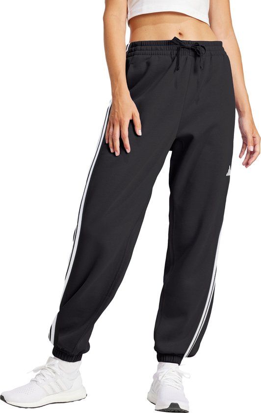 Adidas Sportswear Essentials 3-Stripes French Terry Cuffed Broek - Dames - Zwart