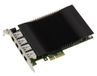KALEA-INFORMATIQUE PCIe x4 netwerkcontrollerkaart met 4 poorten 2,5 Gigabit RJ45 Power Over Ethernet PoE+ 30W per poort. Intel I226 industriële chipset