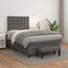 Maison Exclusive - Lit boxspring avec matelas gris 120x200 cm Simili cuir