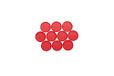 Maul 6173325 extra stabiele ronde magneet, hechtkracht 2 kg, Made in Germany, 13,8 x 34 mm, 10 stuks