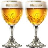Grimbergen Bierglazen Op Voet 250 ml - Set van 2 glazen