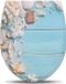 Happyment Toiletbril antibactérienne Beach - Universel - Avec Softclose - MDF - Bleu