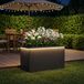 vidaXL Plantenbak met led Zwart 40 x 80 x 40 cm Staal