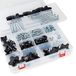 POWERTEC 71127 Jig en armatuur T-Track Hardware Kit met knoppen en 1/4"-20 schroefdraad | 128-delige set