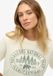 Superdry Lo-fi Outdoors Relaxed T-shirt Femme Blanc cassé Coton Manches courtes Taille 10