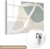 MuchoWow® Glass Painting 30x20 cm - Acrylic Glass Painting - Minimalism - Pastel - Design - Photo on Glass - Paintings