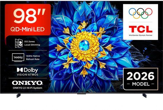 TCL 98T8D / LED-LCD QD-MiniLED / 98 inch / 2026