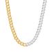 Yokoamii Ketting zilver 43 cm