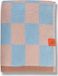 Mette Ditmer Serviette rétro - bleu clair/rosé - 50x90 cm - coton biologique