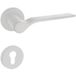 Fimet ONDA 1230-208 Poignée de porte en métal, PZ - Cylindre profilé - Blanc mat (RAL 9016)