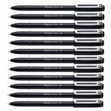 Pentel iZee BX457-A Zwarte pennen - 12 stuks