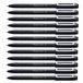 Pentel iZee BX457-A Zwarte pennen - 12 stuks