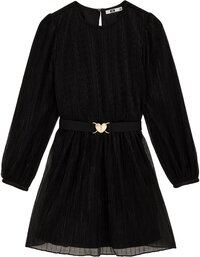 WE Fashion Meisjes jurk met glittergaren 110/116 Black