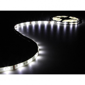 Perel LED strip - 5 meter (Flexibel, 150 LEDs, 12V, IP61, Koud wit)