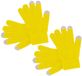Merkloos / Sans marque Makito Western Europe (mkto) Touchscreen smartphone handschoenen - 2x - geel - volwassenen/kinderen - acryl - one size S/M