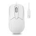Perixx PERIMICE-209CW USB Type C Bedrade Optische Muis - 4.9 Ft Kabel - 1000 DPI - Wit