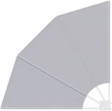 vidaXL Balkon Privacy Scherm 115 x 115 cm Polyester Grijs