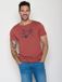 Greenbomb Guide Bike T-shirt Homme Coton Biologique Sunset Red
