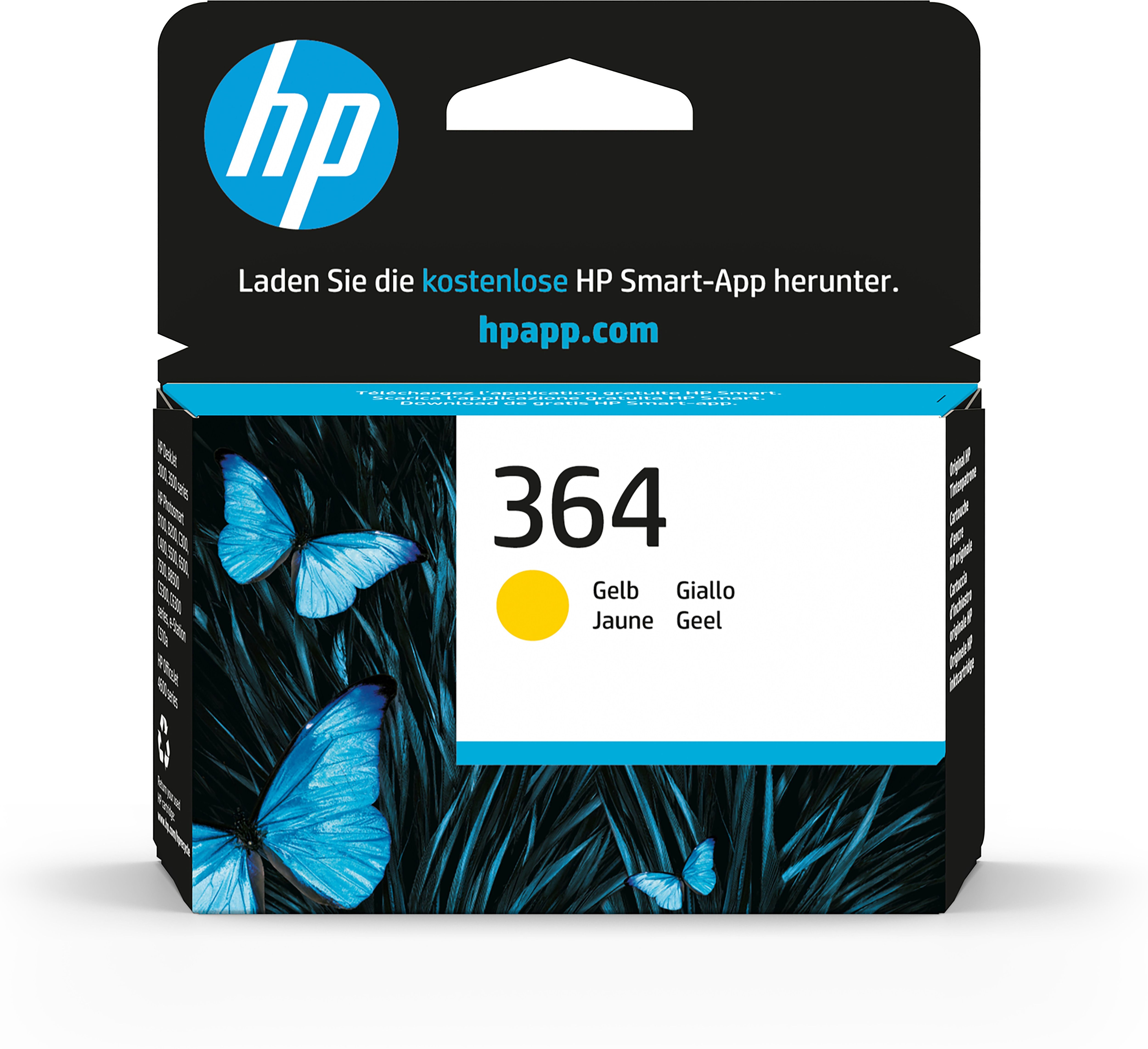 HP 364 Yellow Ink Cartridge - Original