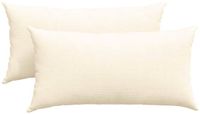 vidaXL - Zitkussens - 2 stuks - Crème - 80 x 40 cm - Corduroy stof