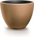 Prosperplast Plantenpot/bloempot Sevilla - buiten/binnen - kunststof - hout/beige - D39 x H30 cm - met binnenpot