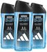 Adidas Shower Gel After Sport - 3 x 250 ml