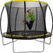 Dunlop Trampoline 6FT – Kindertrampoline – Trampoline Met Veiligheidsnet 200 cm– Veilige Kinder Trampoline Voor Buitenspeelgoed – Duurzame Trampolines Zwart/Geel